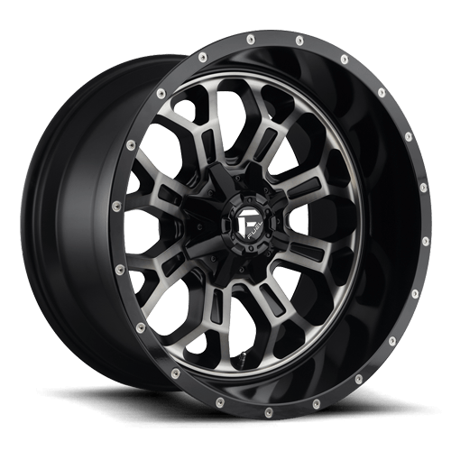 Fuel - Crush D561 Gloss Black / Double Dark Tint-Machined Face