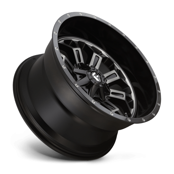 Fuel - Crush D561 Gloss Black / Double Dark Tint-Machined Face