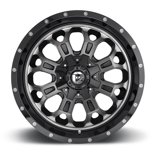Fuel - Crush D561 Gloss Black / Double Dark Tint-Machined Face